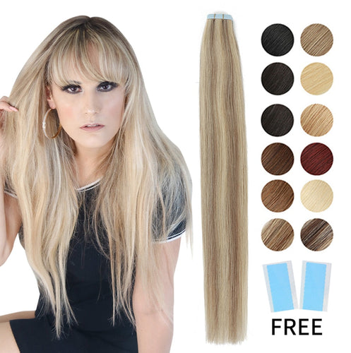 Invisible Skin Weft Tape in Human Hair Extensions Wig Store