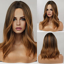 Load image into Gallery viewer, Light Brown Hair with Highlights Wig Wig Store
