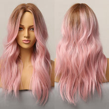 Load image into Gallery viewer, Long Ombre Brown Light Pink Wig Wig Store
