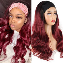 Load image into Gallery viewer, Long Pink Rooted Ombre Headband Wig Wig Store
