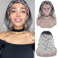 Load image into Gallery viewer, Loose waves 14 inch Ombre Grey Headband Wig Wig Store
