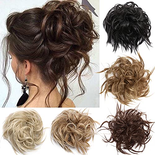 Premium Fibre Synthetic Messy Hair Bun Wig Store