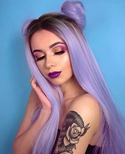 Purple wig with dark roots Wig Store