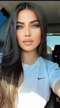 Load image into Gallery viewer, Dark Brown Lace Front Wig Rebecca Lynn Human Hair Styles Wigs
