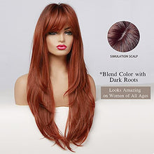 Load image into Gallery viewer, Rooted and Layered Auburn Synthetic Wig Wig Store
